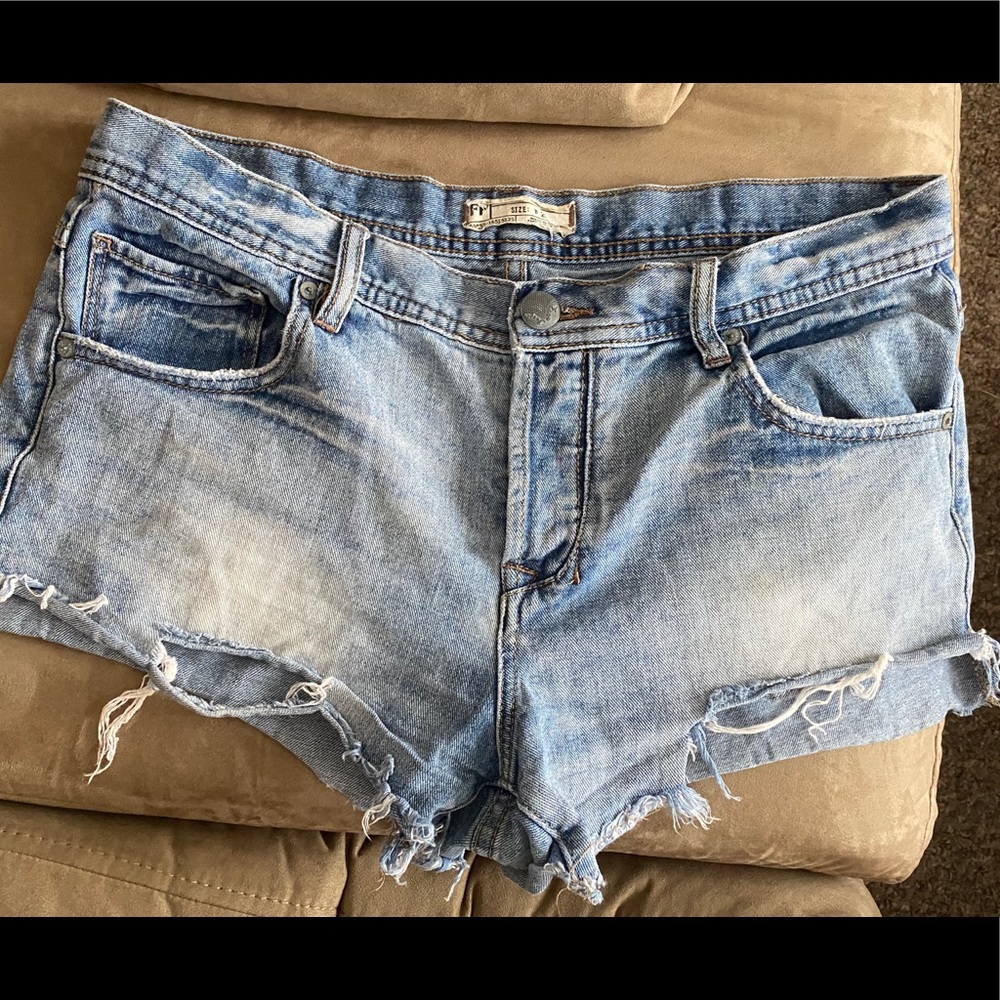 FP denim shorts